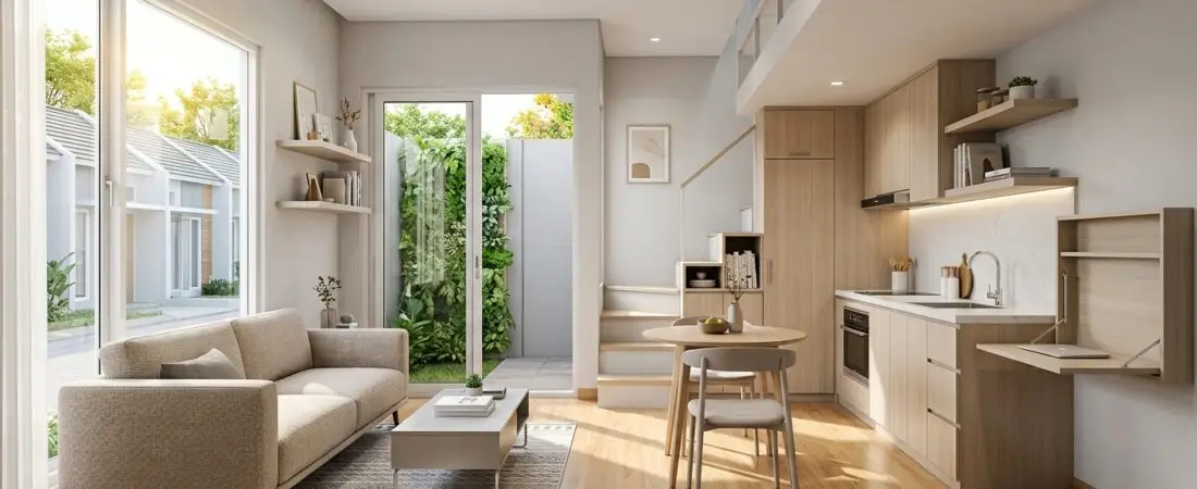 Ide Desain Interior Rumah Tipe 36 Lahan Sempit agar Terlihat Luas dan Modern