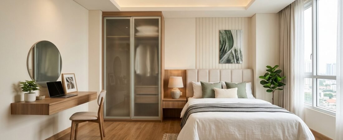 Inspirasi Interior Kamar Tidur Utama Ukuran 3×3